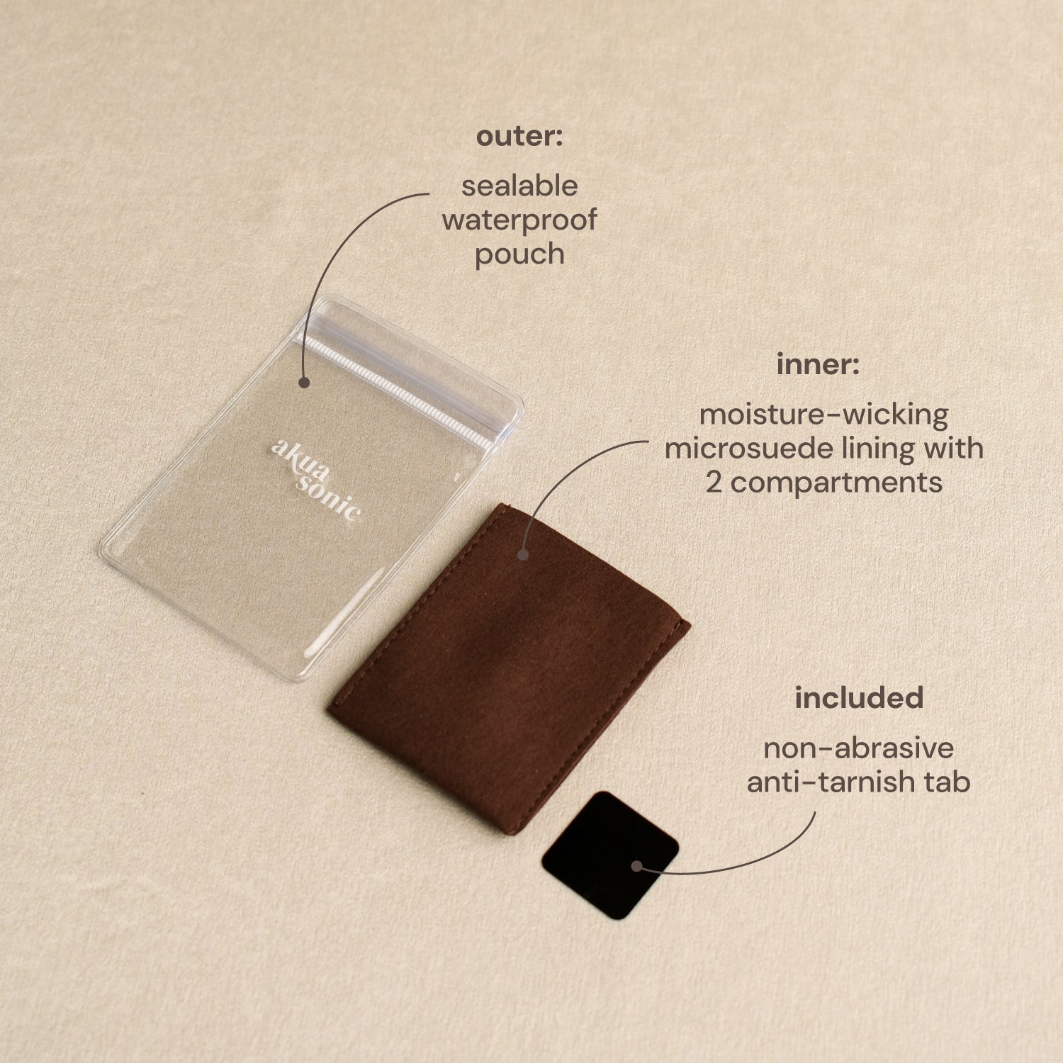 anti - tarnish sleeves - Akuasonic